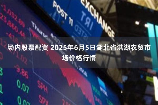 场内股票配资 2025年6月5日湖北省洪湖农贸市场价格行情